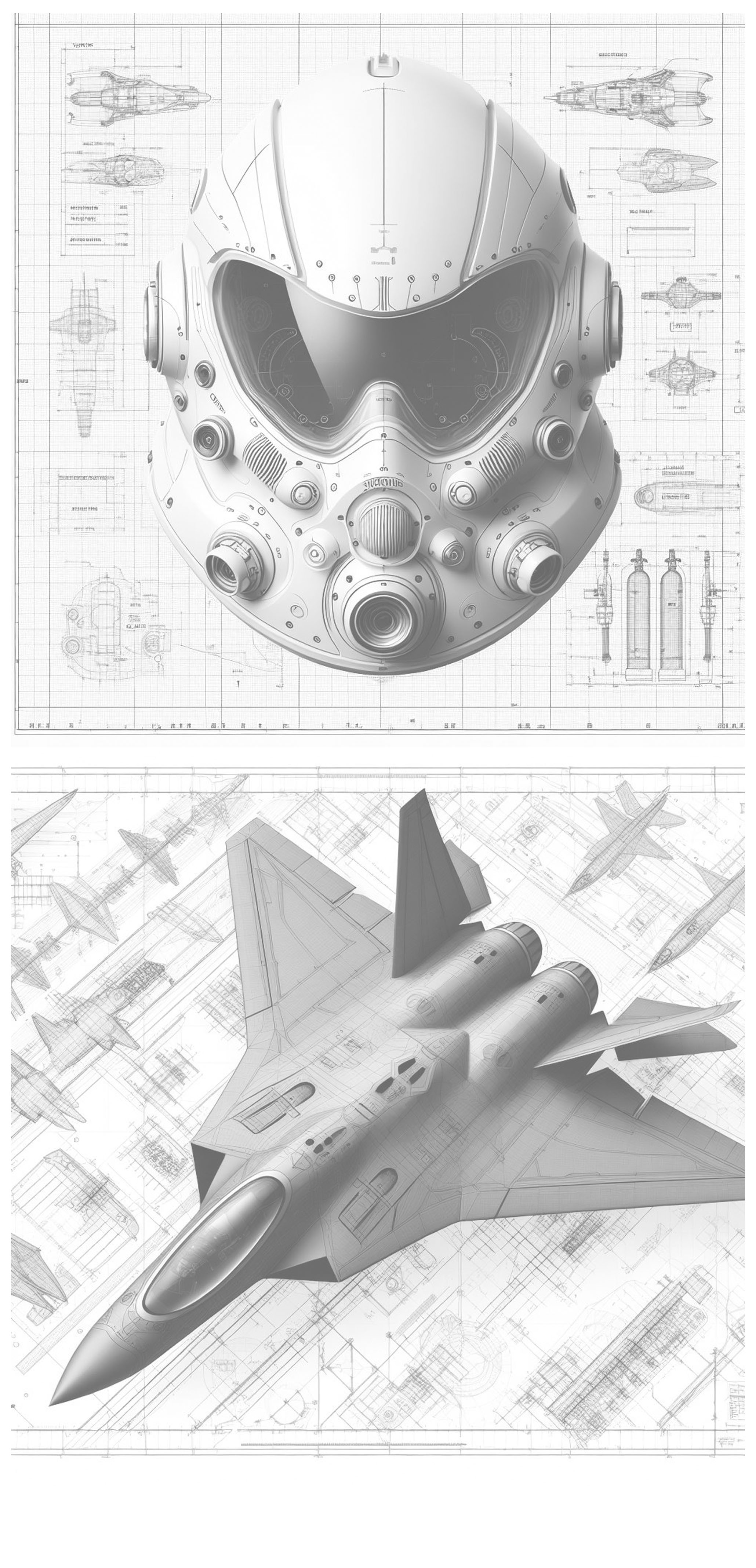Helmet Fighter Blueprint